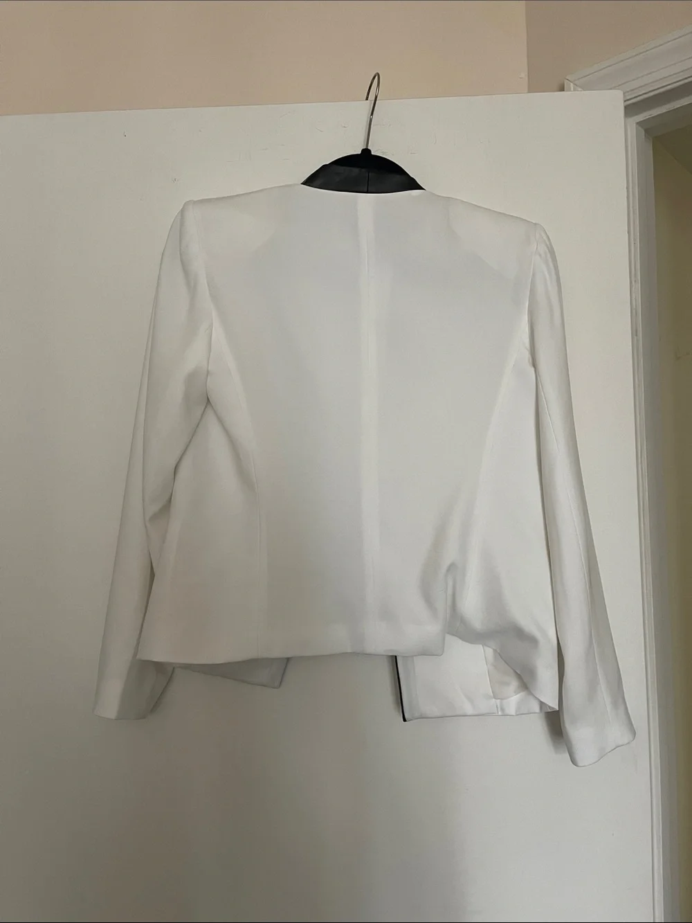 A/X Armani Exchange White Blazer with Black Satin Lapel